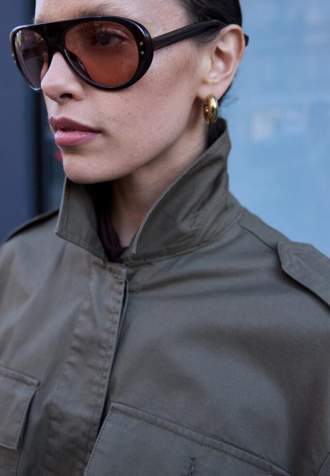 Parka en coton avec poches