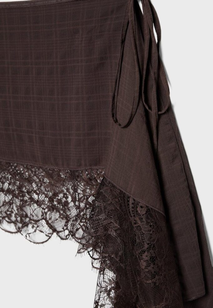 Paréo long à carreaux