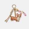 Porte-clés avec breloque chien Corgi