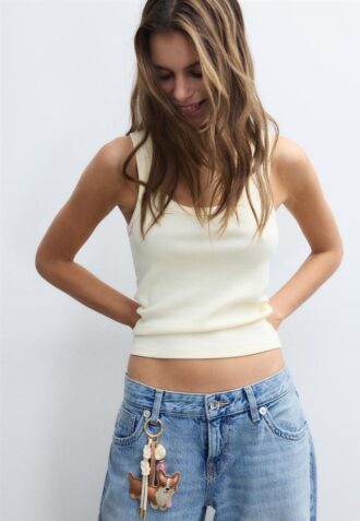 Porte-clés avec breloque chien Corgi