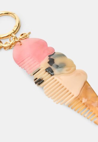 Porte-clés avec breloque en forme de glace