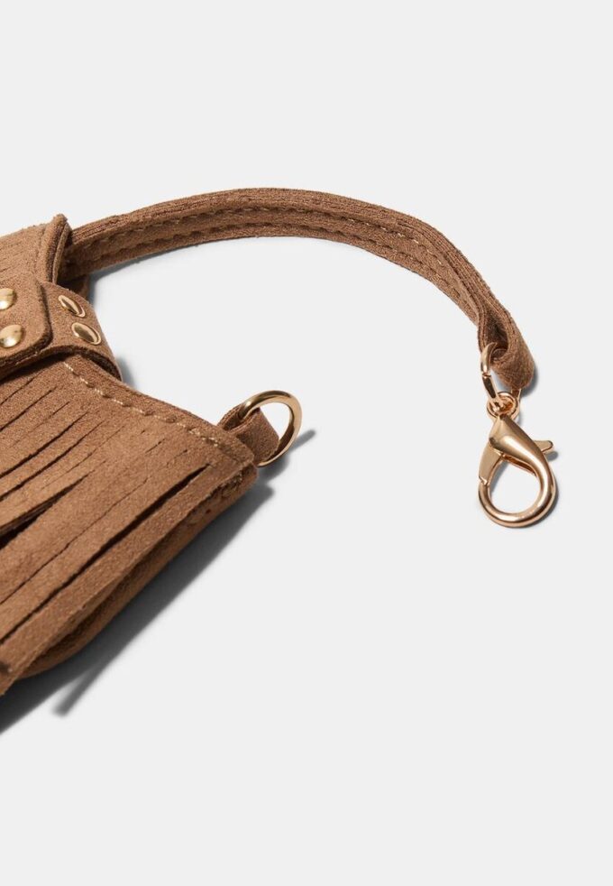 Porte-clés breloque à franges pour sac