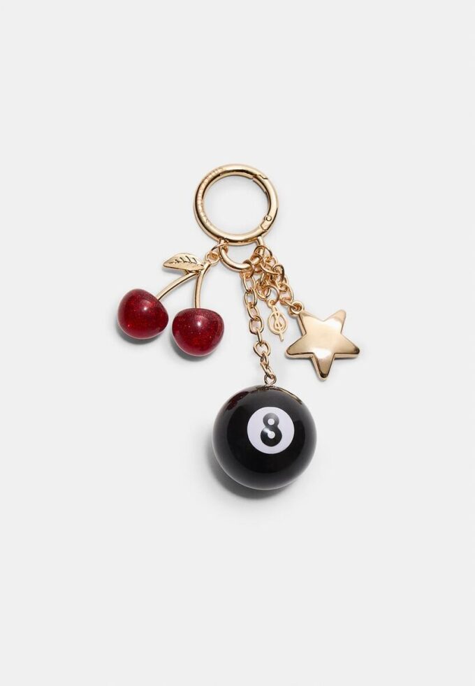 Porte-clés breloque numéro 8