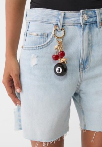 Porte-clés breloque numéro 8