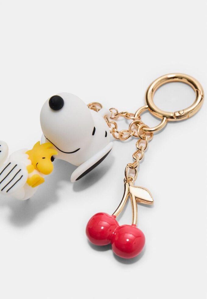 Porte-clés à breloque Snoopy