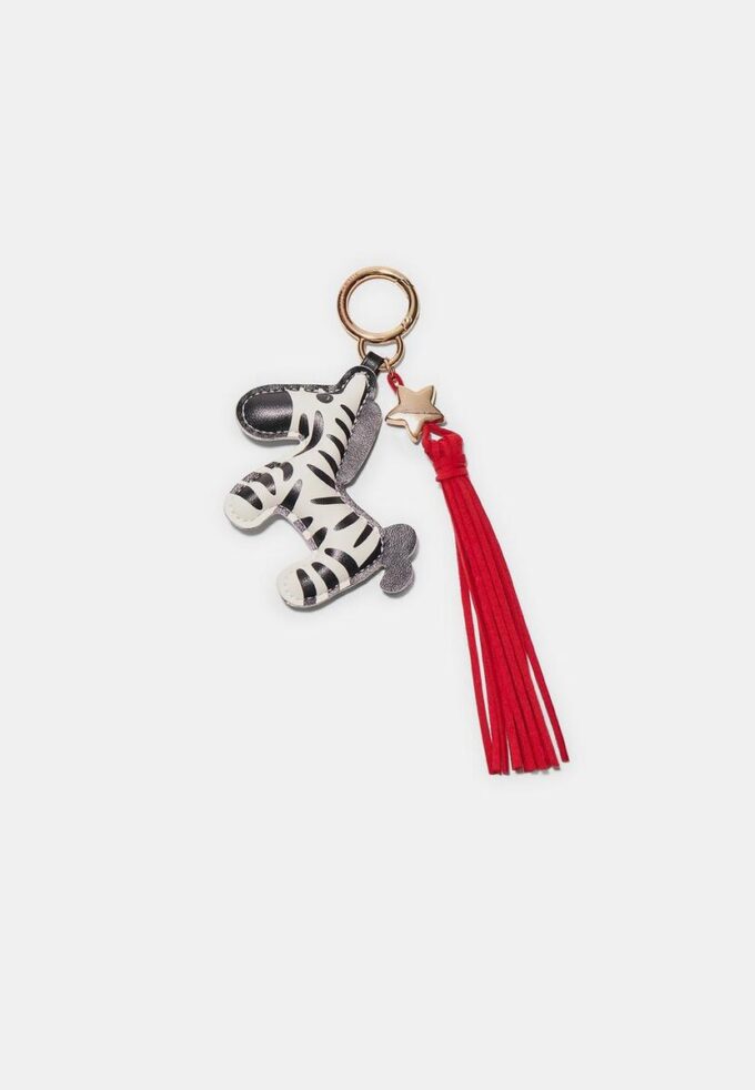 Porte-clés breloque zèbre