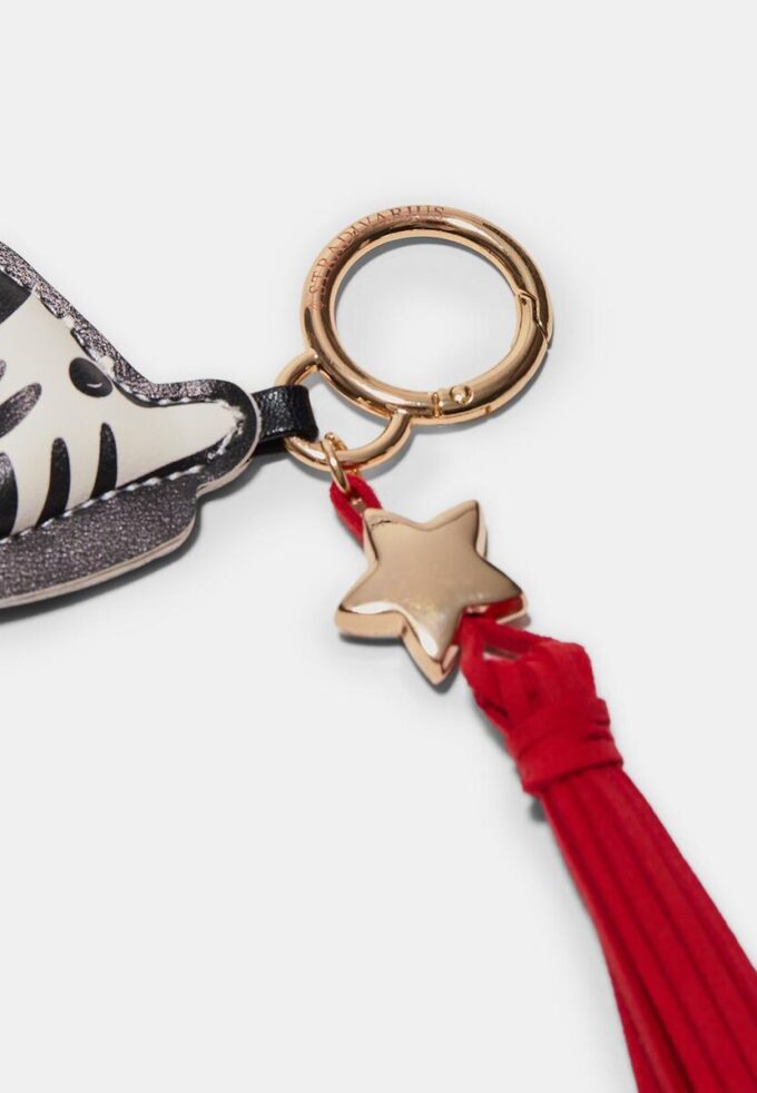 Porte-clés breloque zèbre