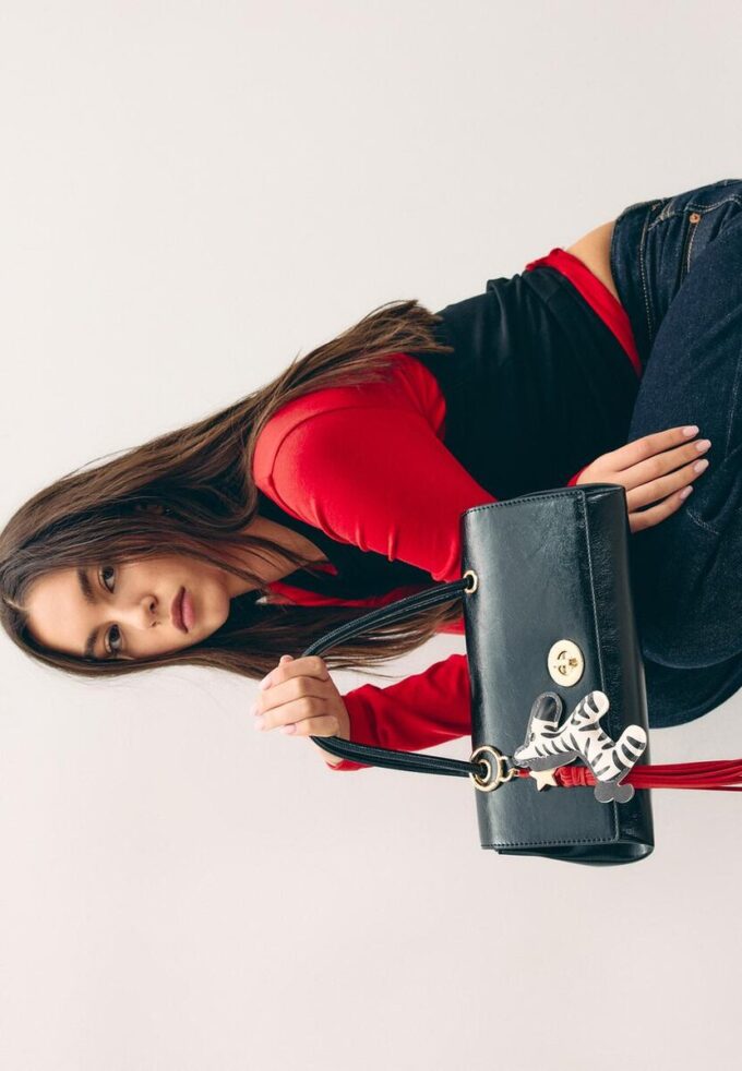 Porte-clés breloque zèbre