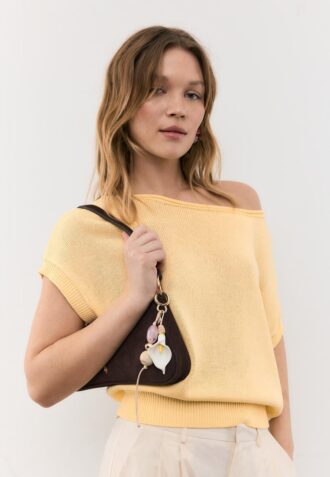 Porte-clés fleur de calla en perles