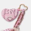 Porte-clés pendentif cœur bandana
