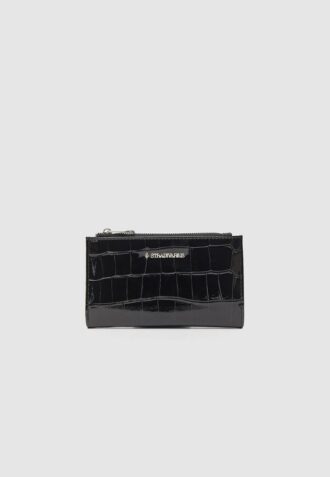 Portefeuille basique imitation croco