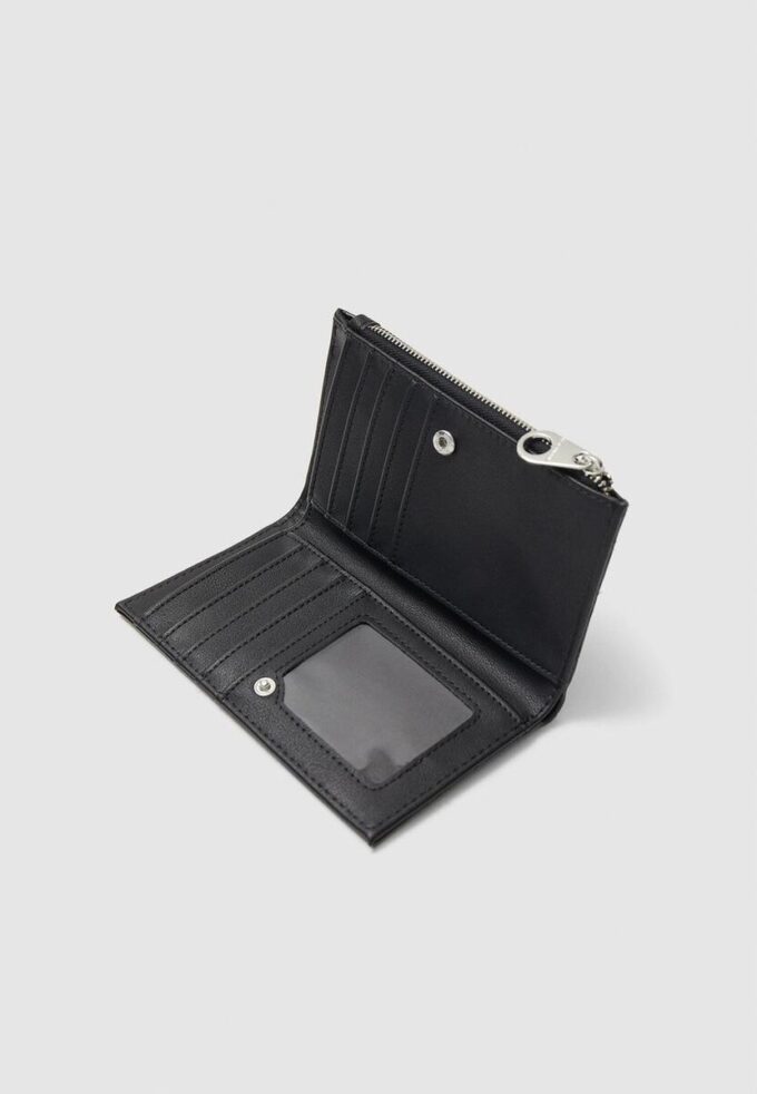 Portefeuille basique imitation croco