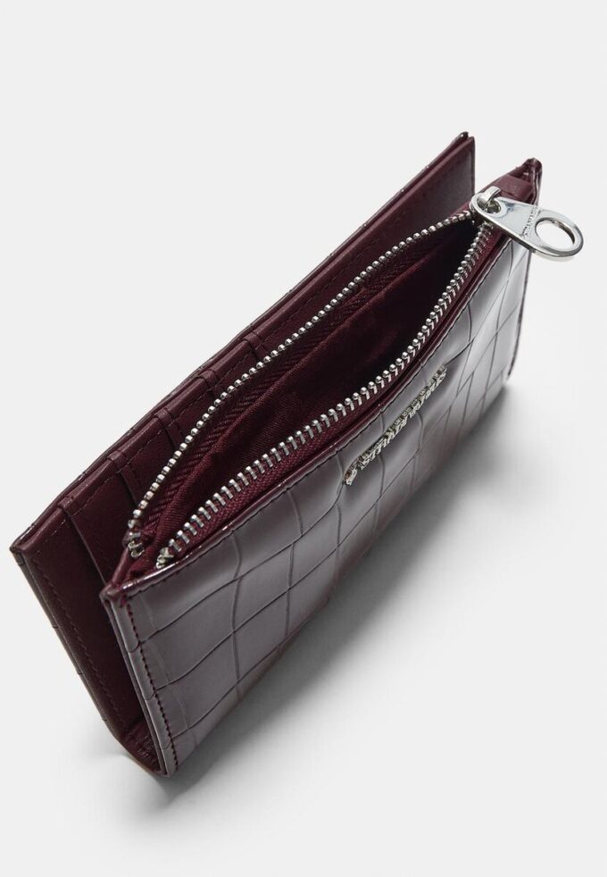 Portefeuille Basiques imitation croco Portefeuille Basiques imitation croco