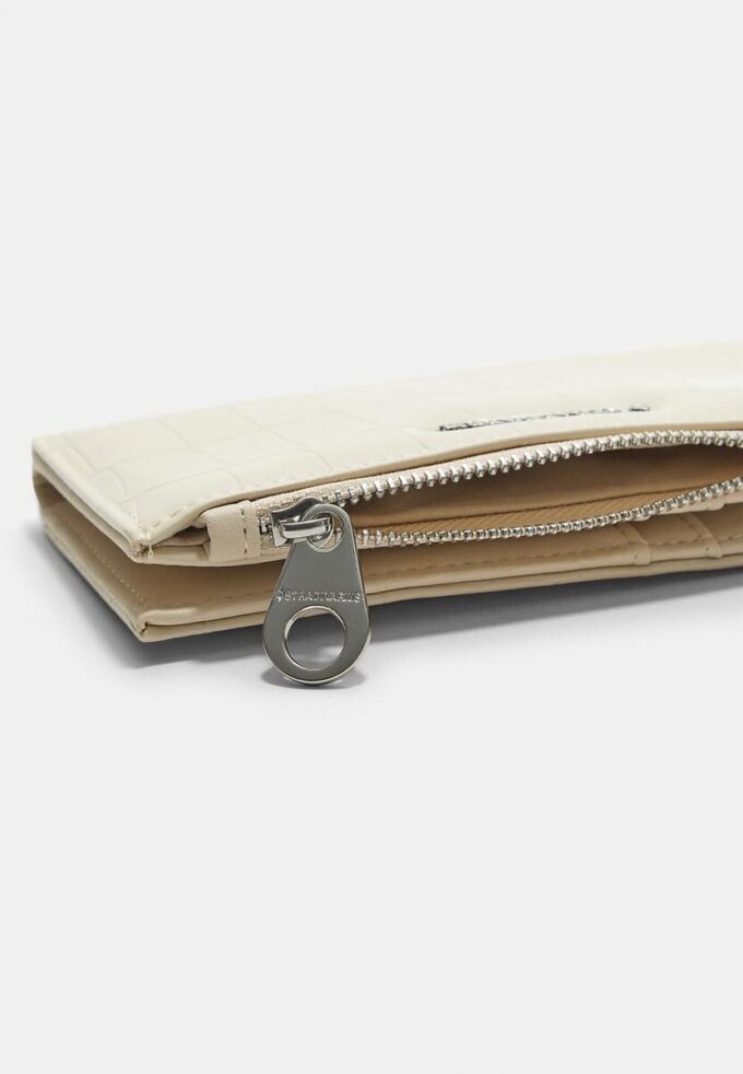 Portefeuille Basiques imitation croco Portefeuille Basiques imitation croco