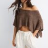 Pull basique en maille style cape
