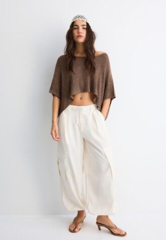 Pull basique en maille style cape