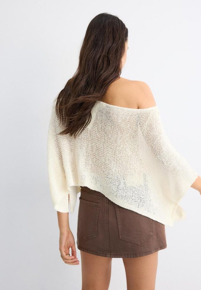 Pull basique en maille style cape