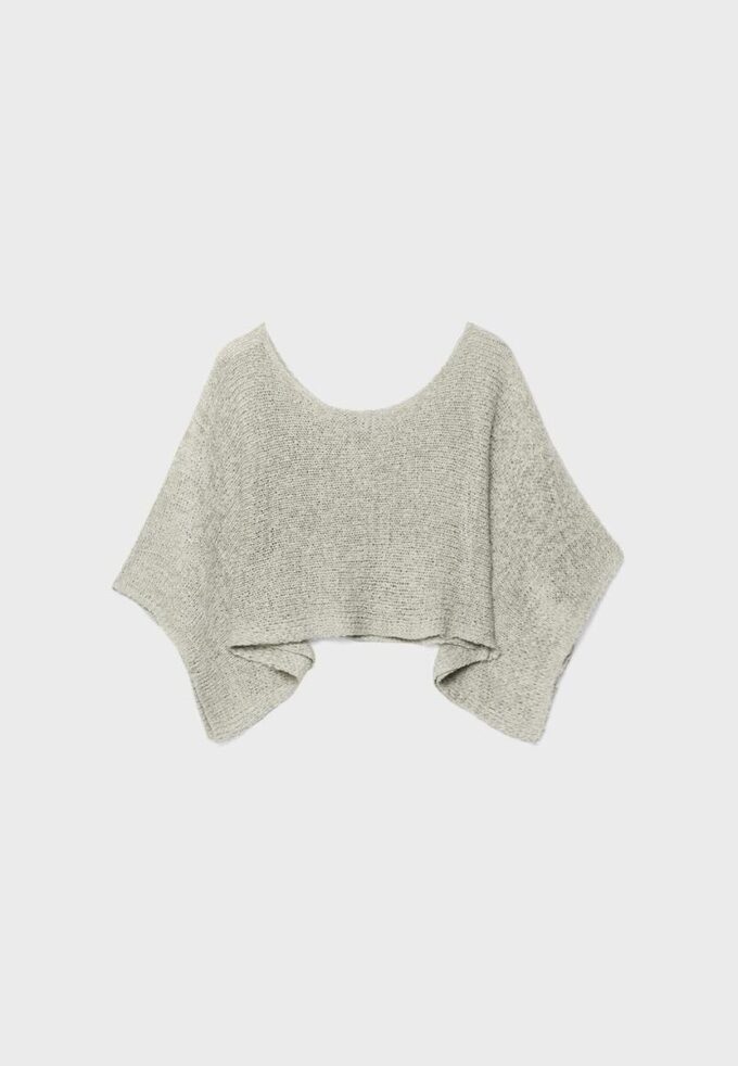 Pull basique en maille style cape
