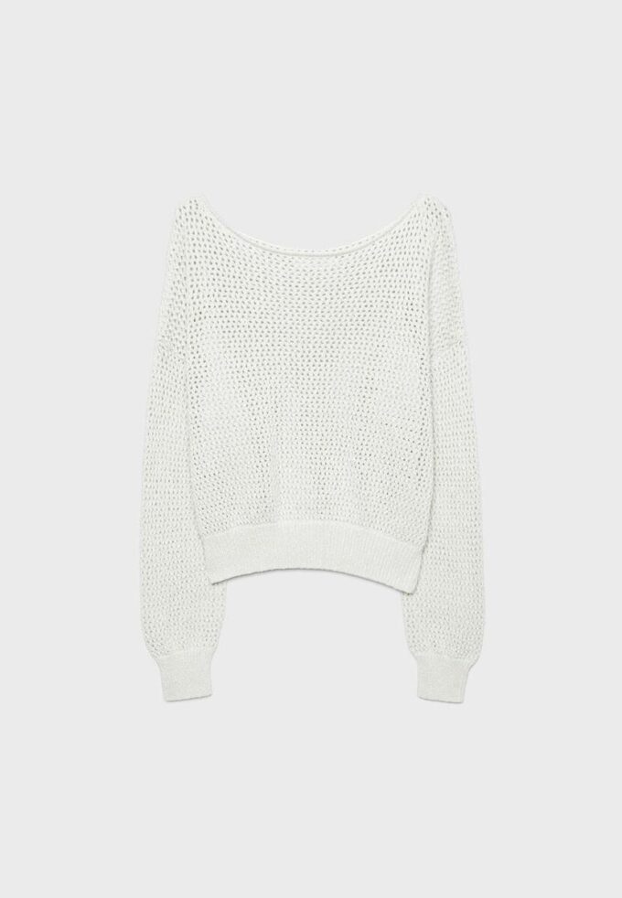 Pull à col bateau en maille Pull à col bateau en maille