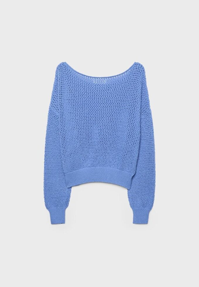 Pull à col bateau en maille Pull à col bateau en maille