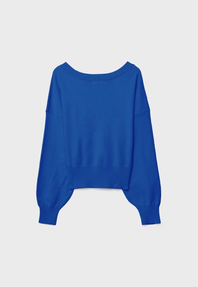 Pull à col en V et manches chauve-souris Pull à col en V et manches chauve-souris