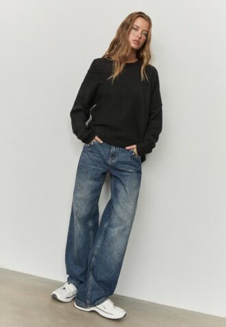 Pull en maille asymétrique