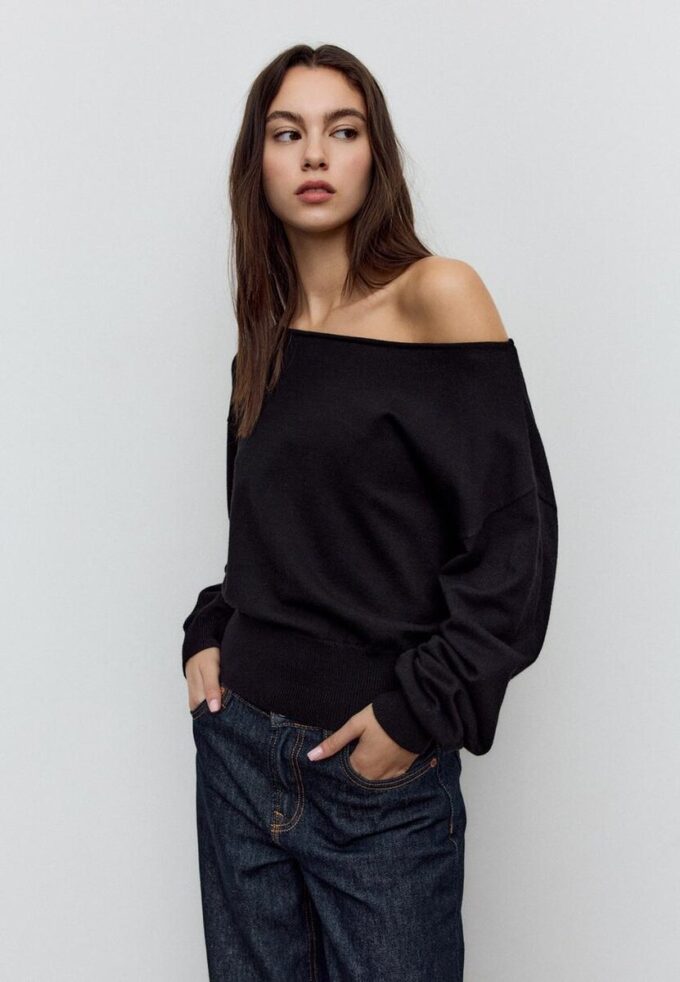 Pull en maille asymétrique Pull en maille asymétrique