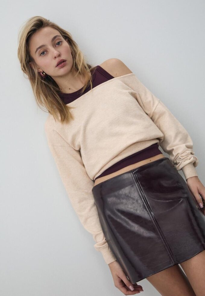 Pull en maille asymétrique Pull en maille asymétrique