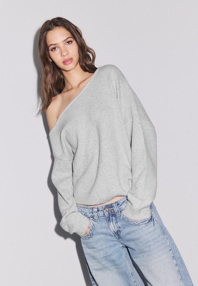 Pull en maille asymétrique Pull en maille asymétrique