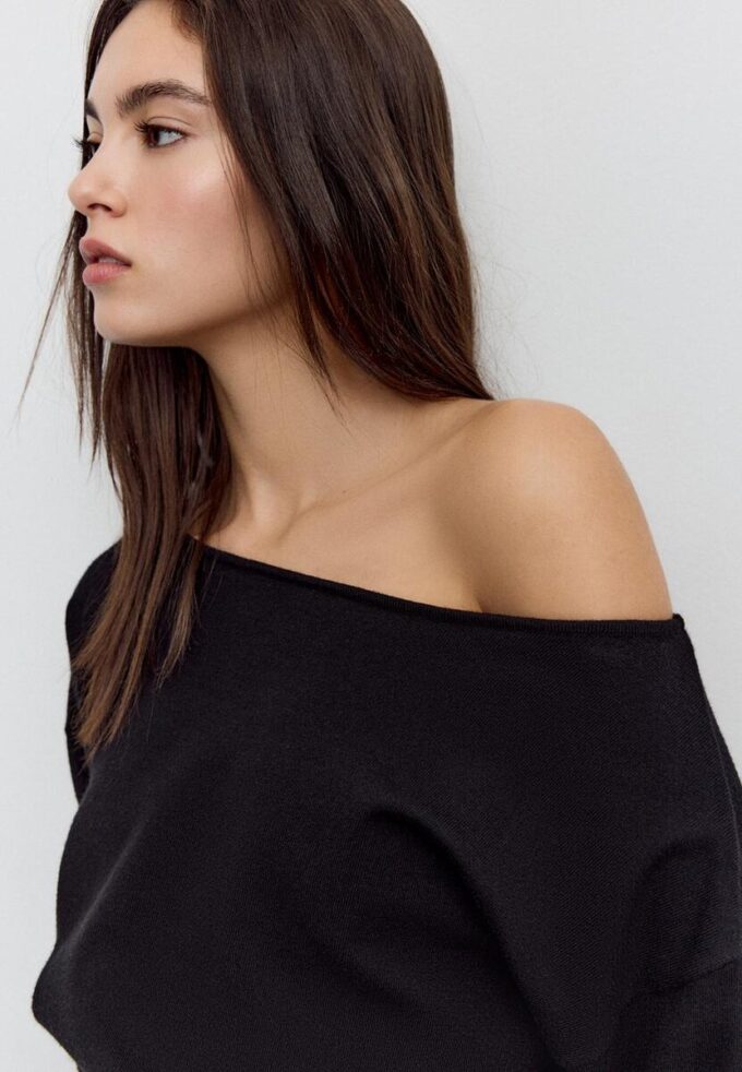 Pull en maille asymétrique Pull en maille asymétrique