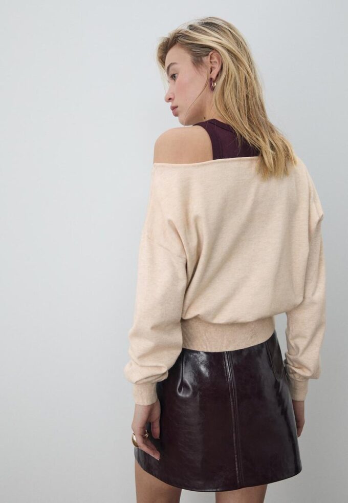 Pull en maille asymétrique Pull en maille asymétrique