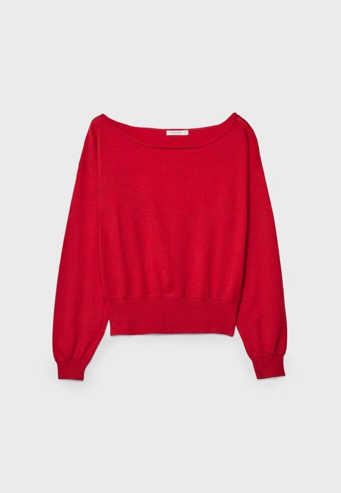 Pull en maille asymétrique