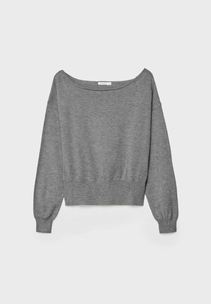 Pull en maille asymétrique