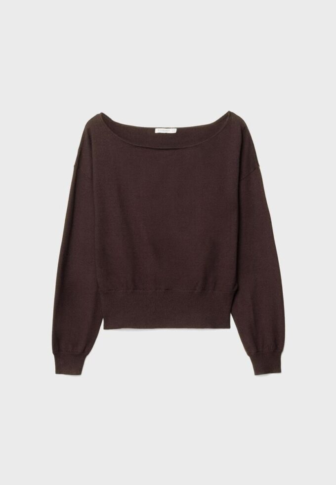 Pull en maille asymétrique