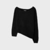 Pull en maille asymétrique