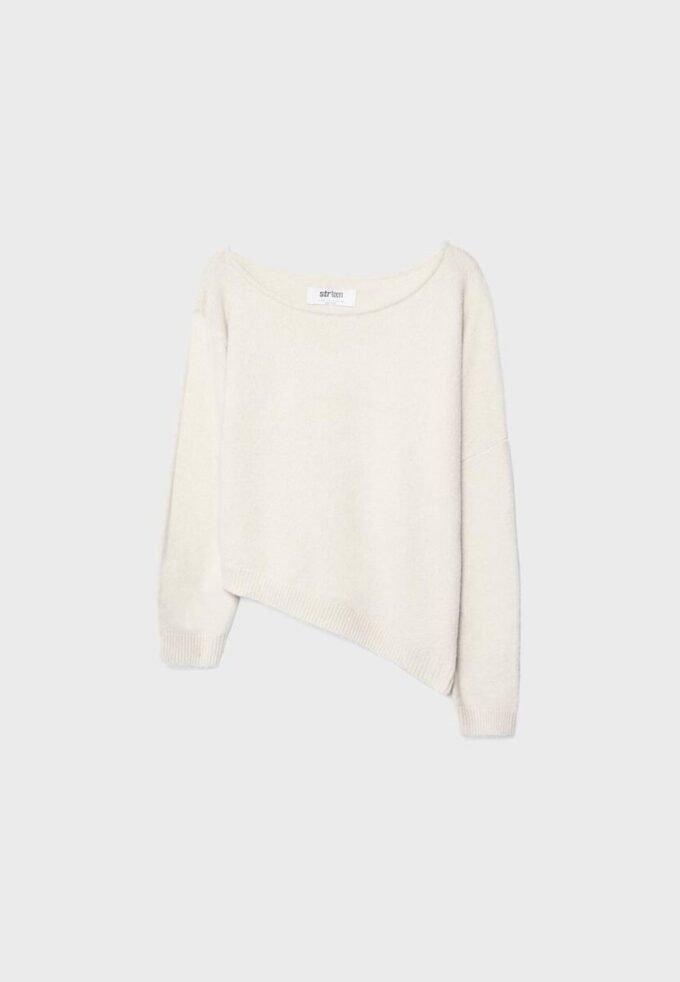 Pull en maille asymétrique
