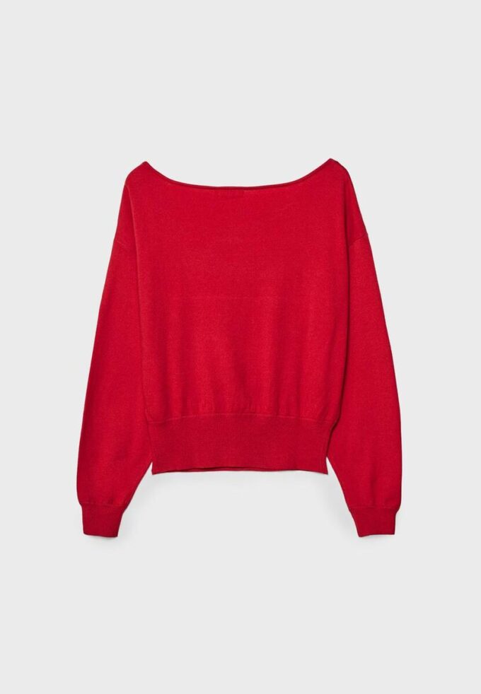 Pull en maille asymétrique