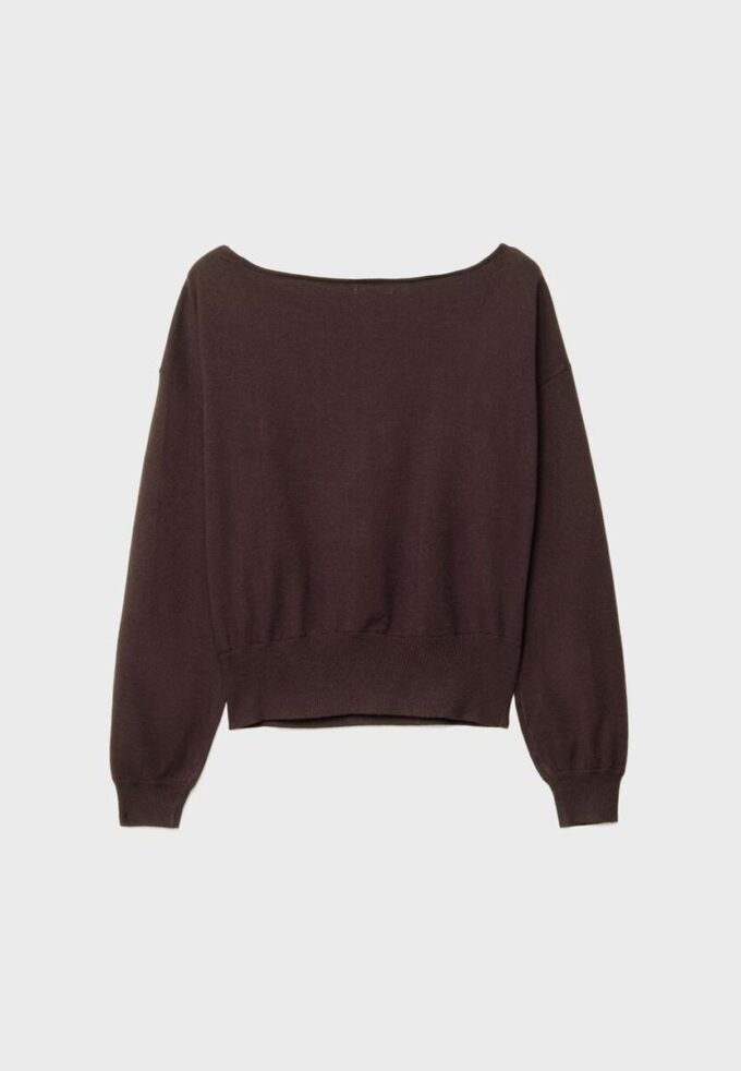 Pull en maille asymétrique