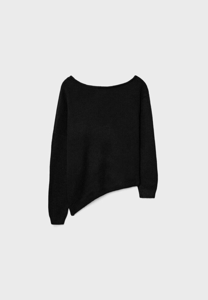Pull en maille asymétrique
