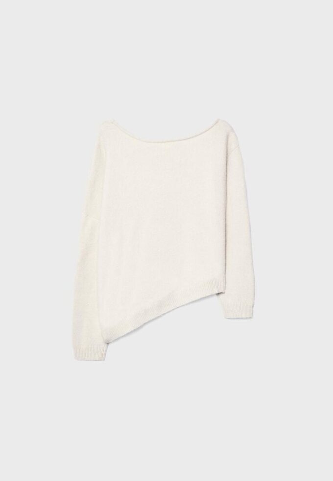 Pull en maille asymétrique