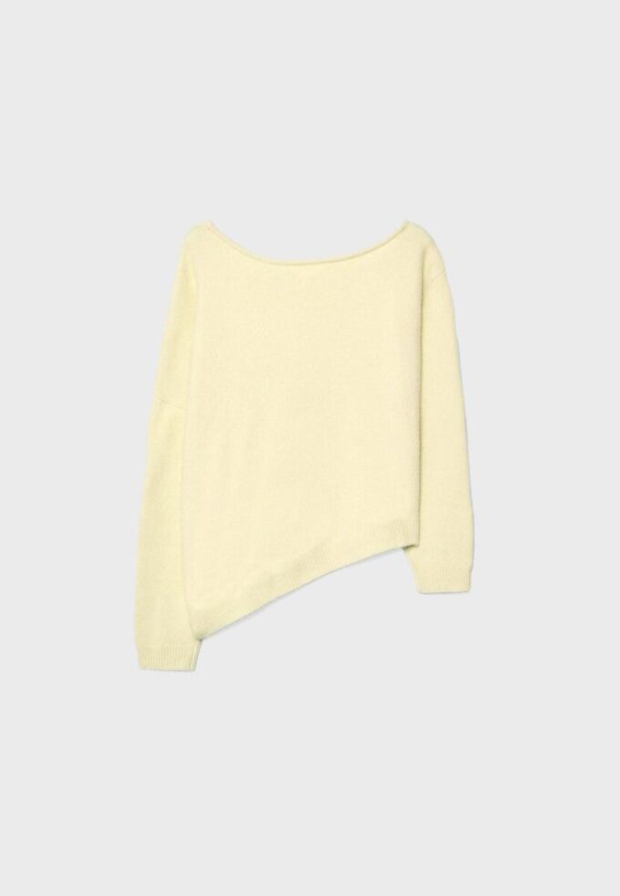 Pull en maille asymétrique