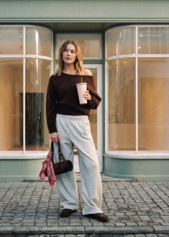 Pull en maille au toucher doux à col bateau