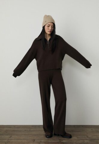 Pull en maille avec fermeture éclair Pull en maille avec fermeture éclair