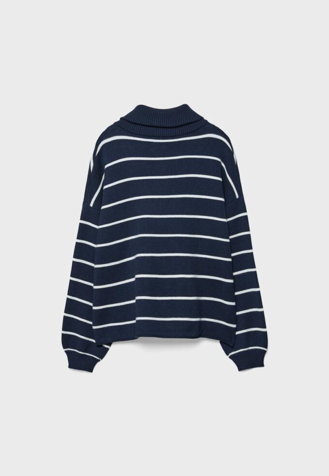 Pull en maille avec fermeture éclair