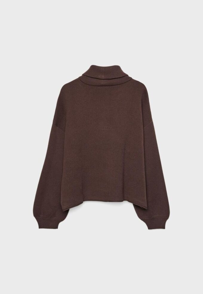 Pull en maille avec fermeture éclair