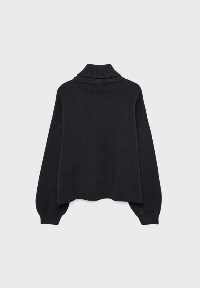 Pull en maille avec fermeture éclair