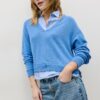 Pull en maille bicolore