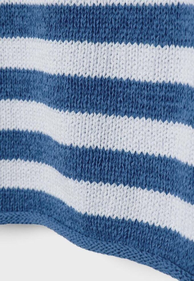 Pull en maille à col bateau