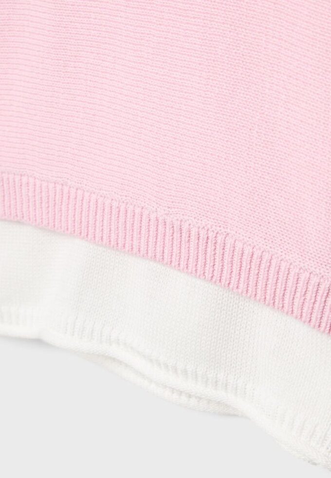 Pull en maille à col bateau avec superposition