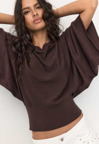 Pull en maille à manches larges